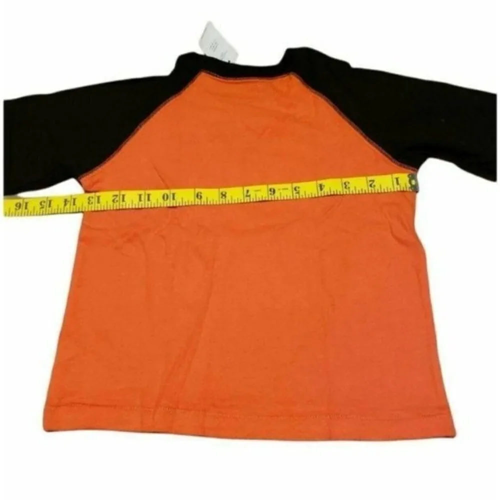 New Baby Gap sz 3 toddler boy Halloween shirt skeleton hand trick or treat